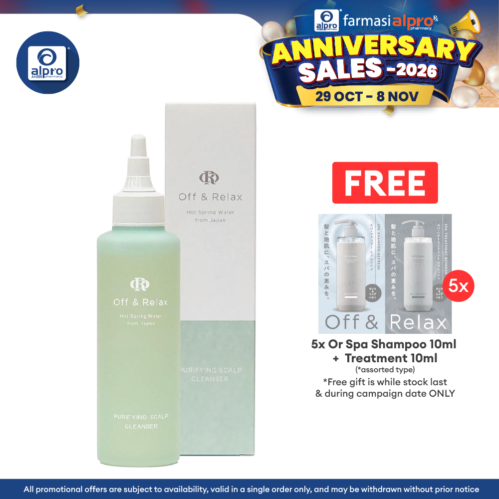 Off & Relax Spa Purifying Scalp Cleanser 150ml | Gently Cleanses and Purifies Scalp