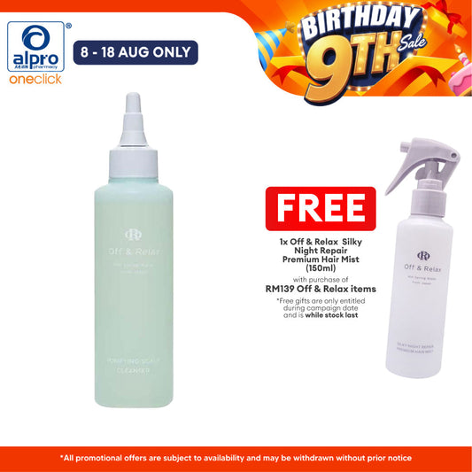 Off & Relax Spa Purifying Scalp Cleanser 150ml | Gently Cleanses and Purifies Scalp Off & Relax
