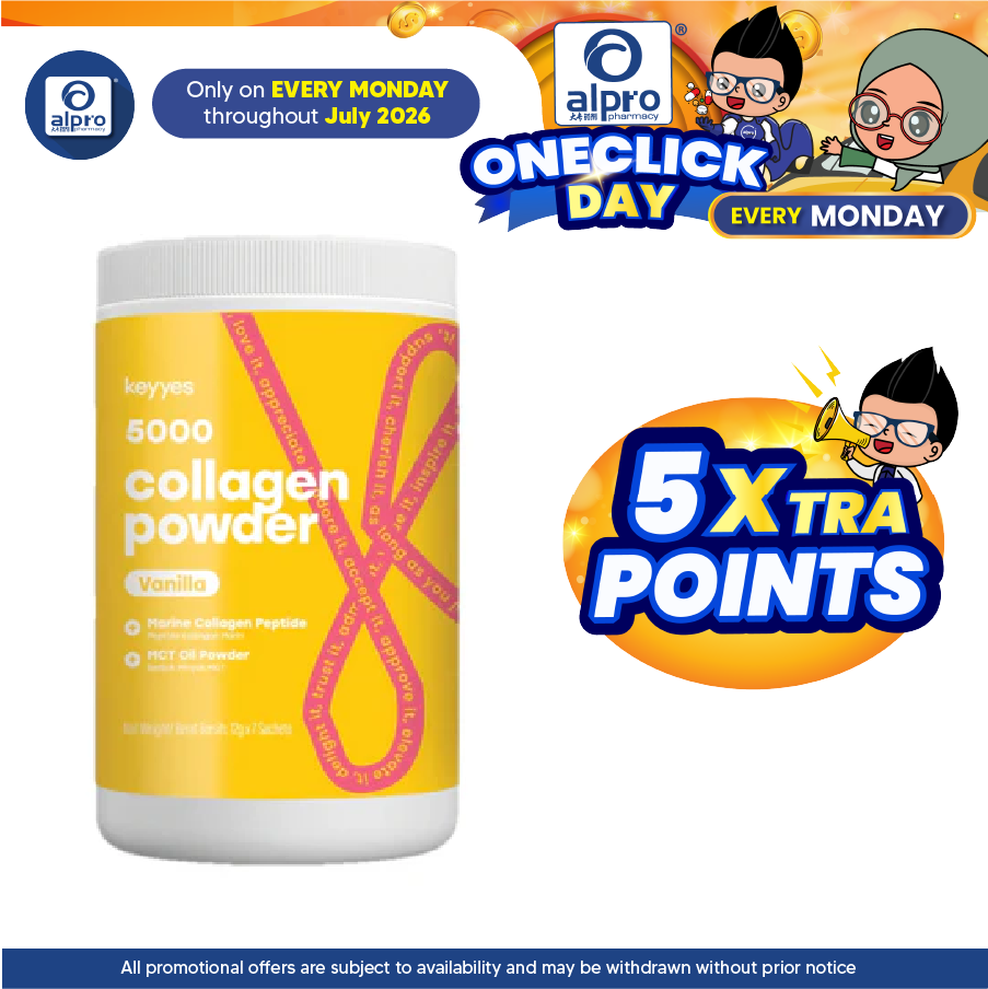 Keyyes 5000mg Collagen Vanilla + MCT Oil (400g) | Optimise Health and Beautify Keyyes
