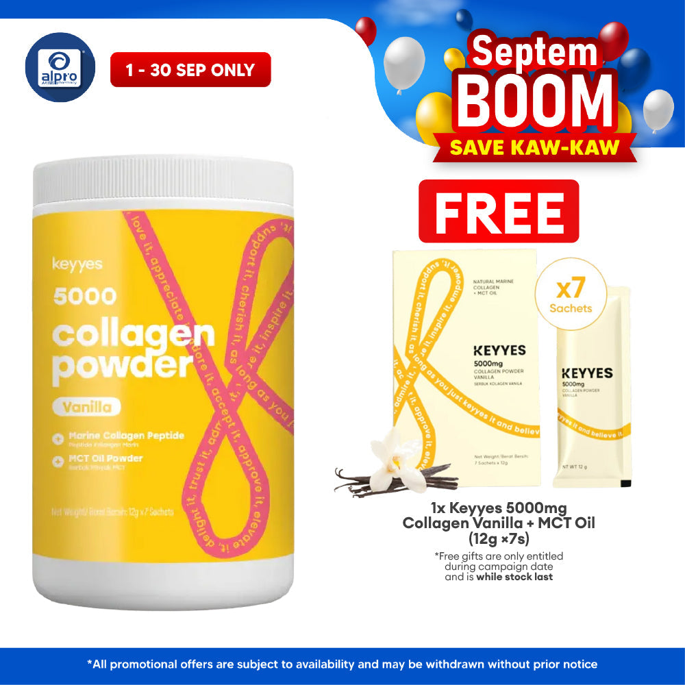 Keyyes 5000mg Collagen Vanilla + MCT Oil (400g) | Optimise Health and Beautify Keyyes
