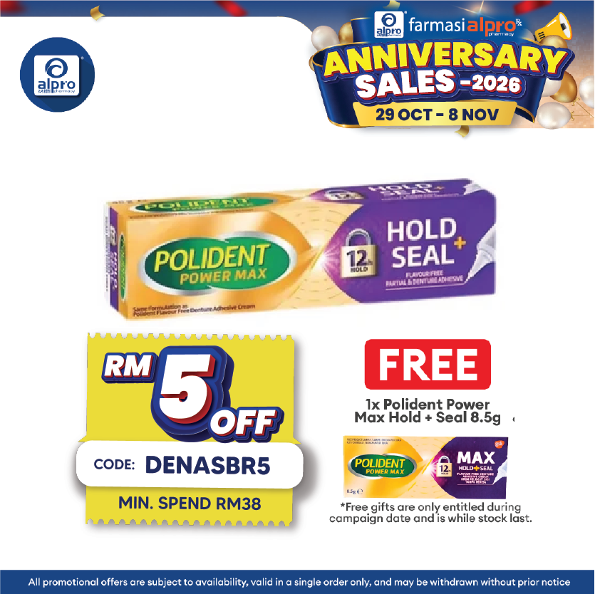 Polident Power Max Hold + Seal 70g | Protect and Extra Comfort