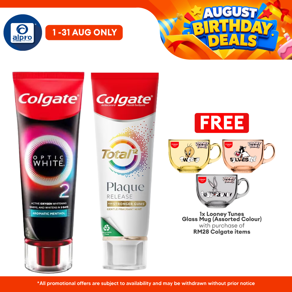 Colgate Optic White & Total Plaque Release Value Set Colgate