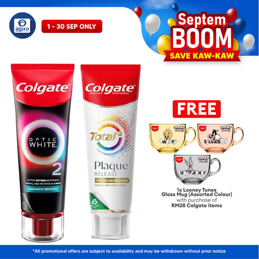 Colgate Optic White & Total Plaque Release Value Set Colgate