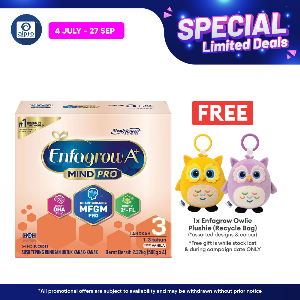 Enfagrow A+ Mindpro Step 3 Milk formula Original 2.32kg | for age 1-3 years old Enfagrow