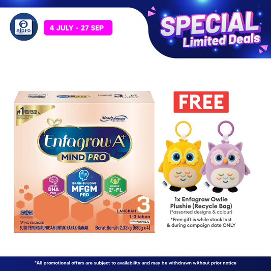 Enfagrow A+ Mindpro Step 3 Milk formula Original 2.32kg | for age 1-3 years old Enfagrow