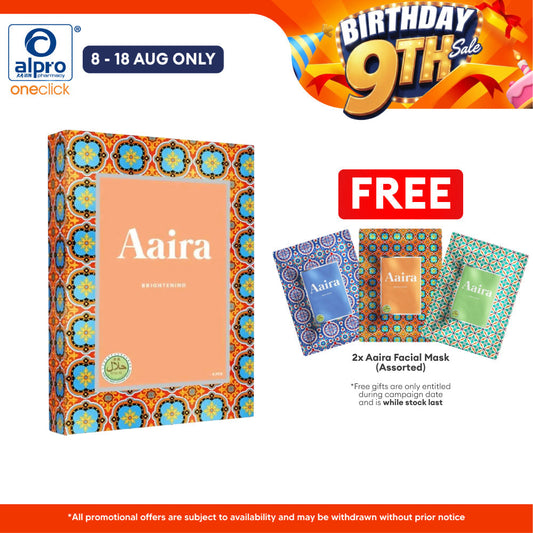 Aaira Brightening Facial Mask 4s | Rejuvenate and Glowing Skin Aaira