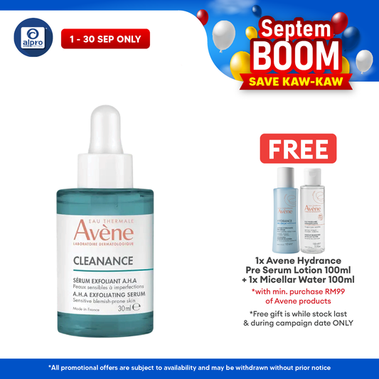 Avène Cleanance A.H.A Exfoliating Serum 30mL | Refine And Smooth Skin Texture Avene
