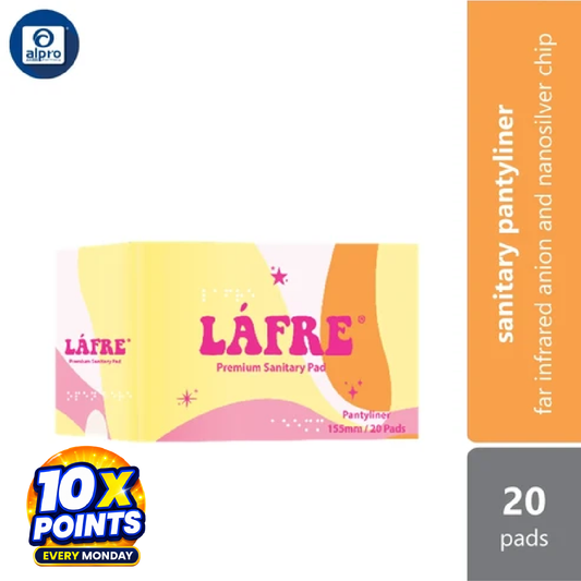 Lafre Sanitary Pads Pantyliner 155mm 20s | Lady Anion Far-IR Layer for Strong and Healthy Skin