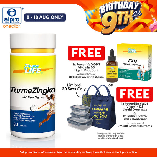 Powerlife Turmezingko with Piper Nigrum 30s | For Muscular Health Powerlife