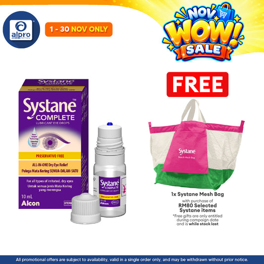 Alcon Systane Complete MDPF Eye Drops 10ml | Relief for All Types of Dry Eyes