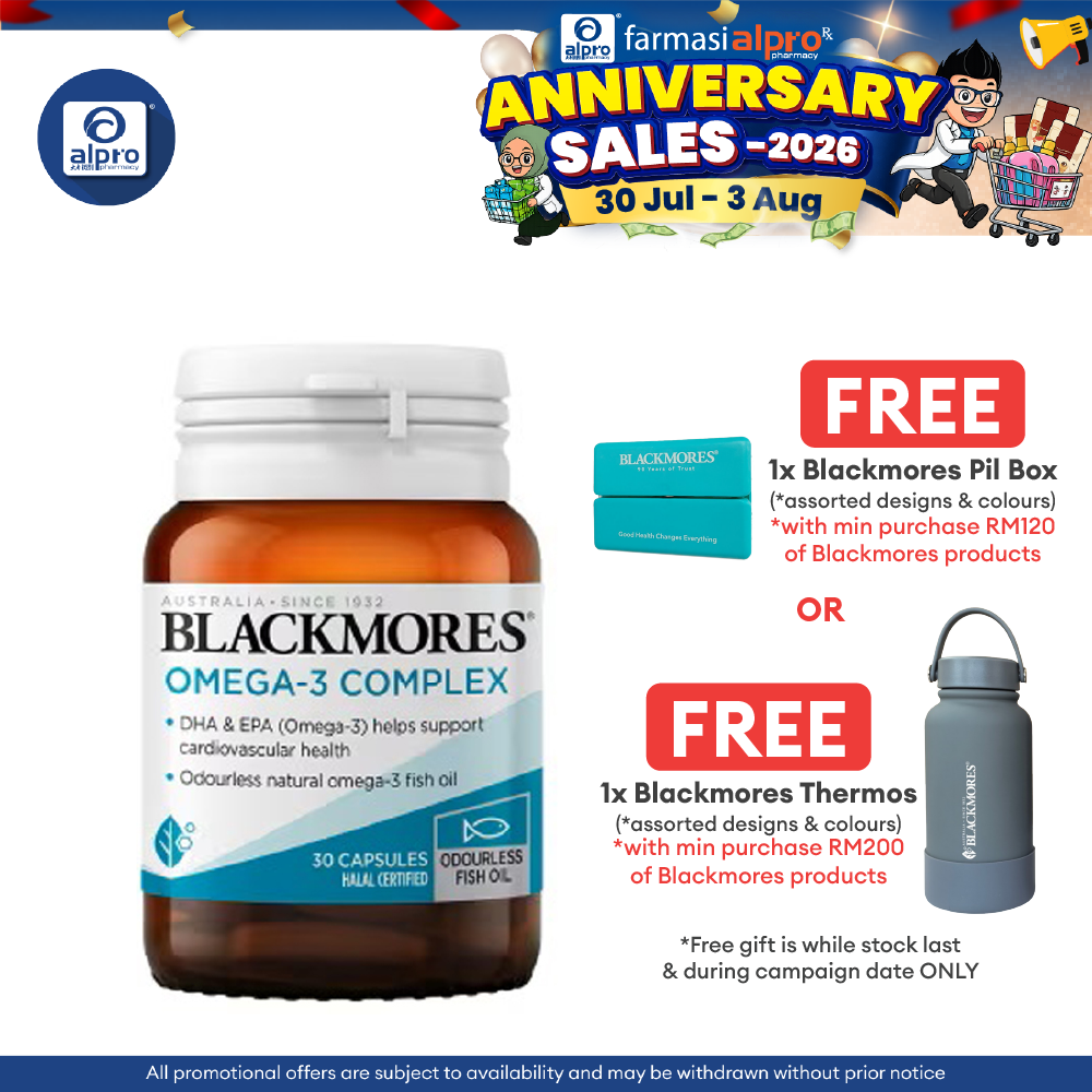 Blackmores Omega 3 Complex 30s | High-Quality Blackmores