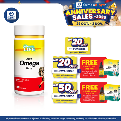 Powerlife Asta Omega Forte 60s | General Health