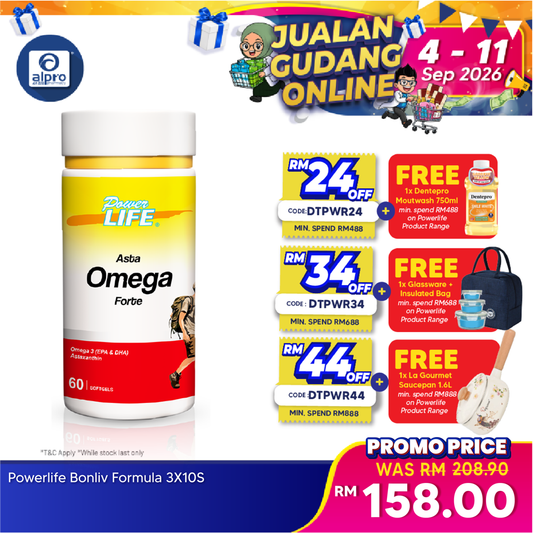 Powerlife Asta Omega Forte 60s | General Health Kinohimitsu