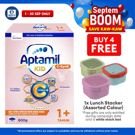 Aptamil Kid C-SynB Growing-Up Formula Step 3 1+ year 600g | Maintain Good Gut Health DANONE