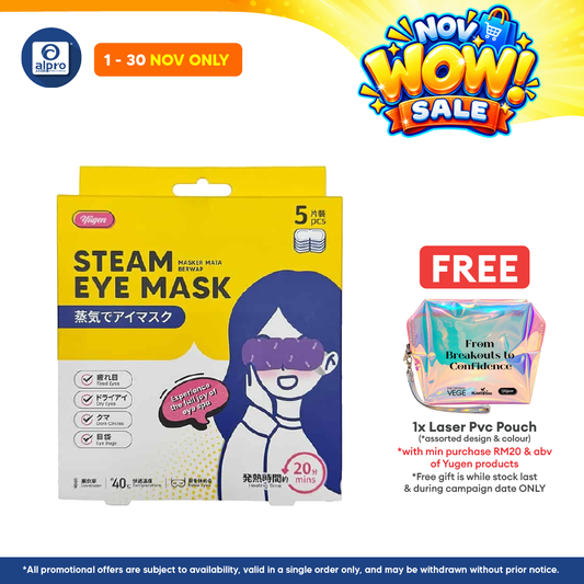 Yugen Steam Eye Mask 5s | Relieve Dry Eyes