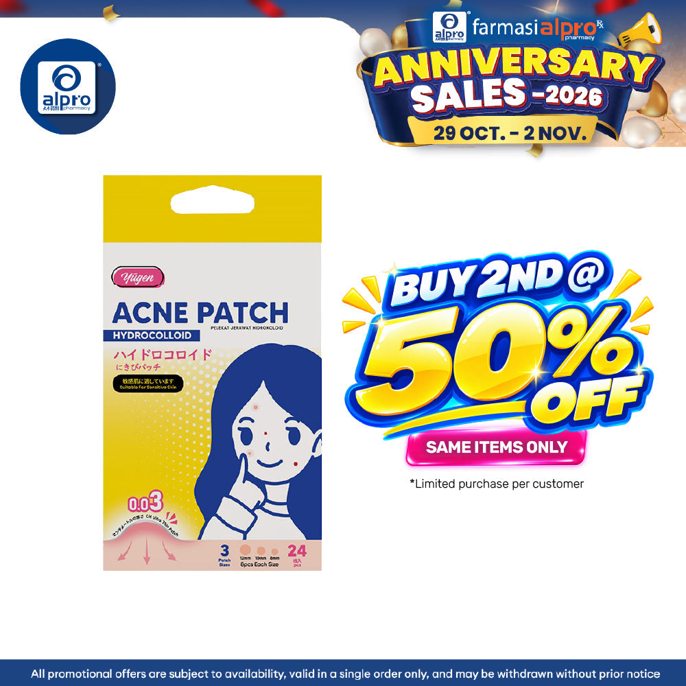 Yugen Hydrocolloid Acne Patch 24s | Promotes Healing and Protect Skin