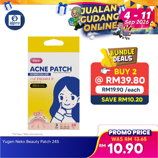 Yugen Hydrocolloid Acne Patch 24s | Promotes Healing and Protect Skin Yugen