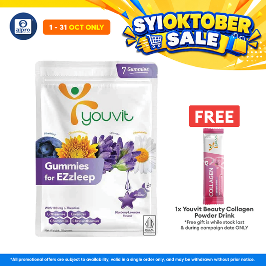 Youvit Adult Gummies for EZzleep 7s | Relax and Unwind Better Sleep