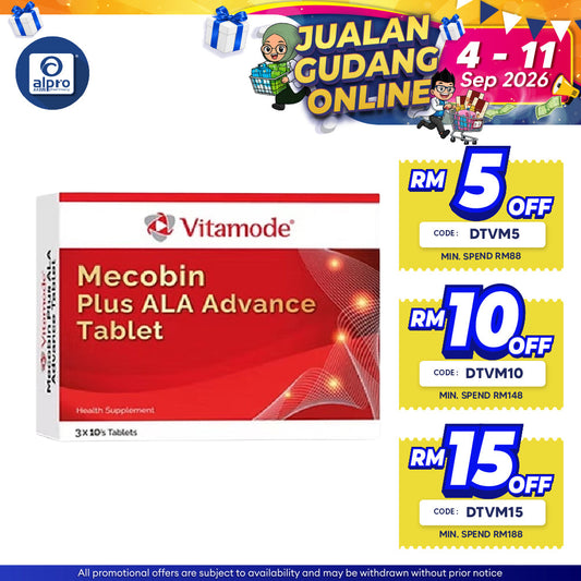 Vitamode Mecobin Plus Ala Advance Tablet 30s Vitamode