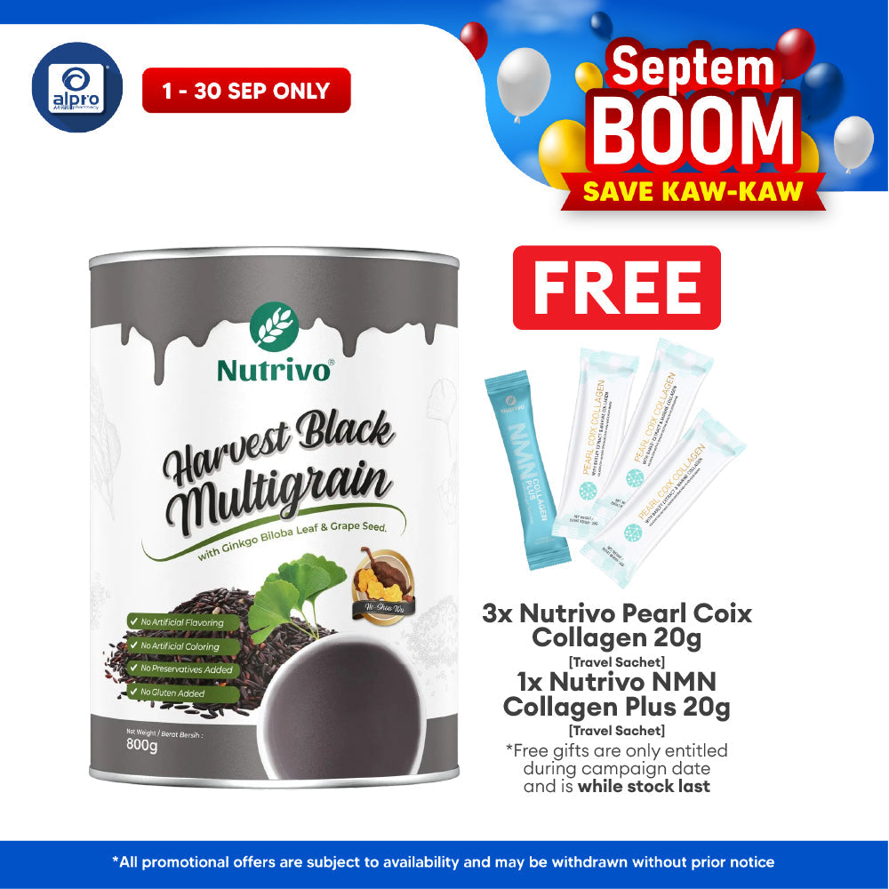 Nutrivo Harvest Black Multigrain 800g | Replenish Body Nutrients Nutrivo