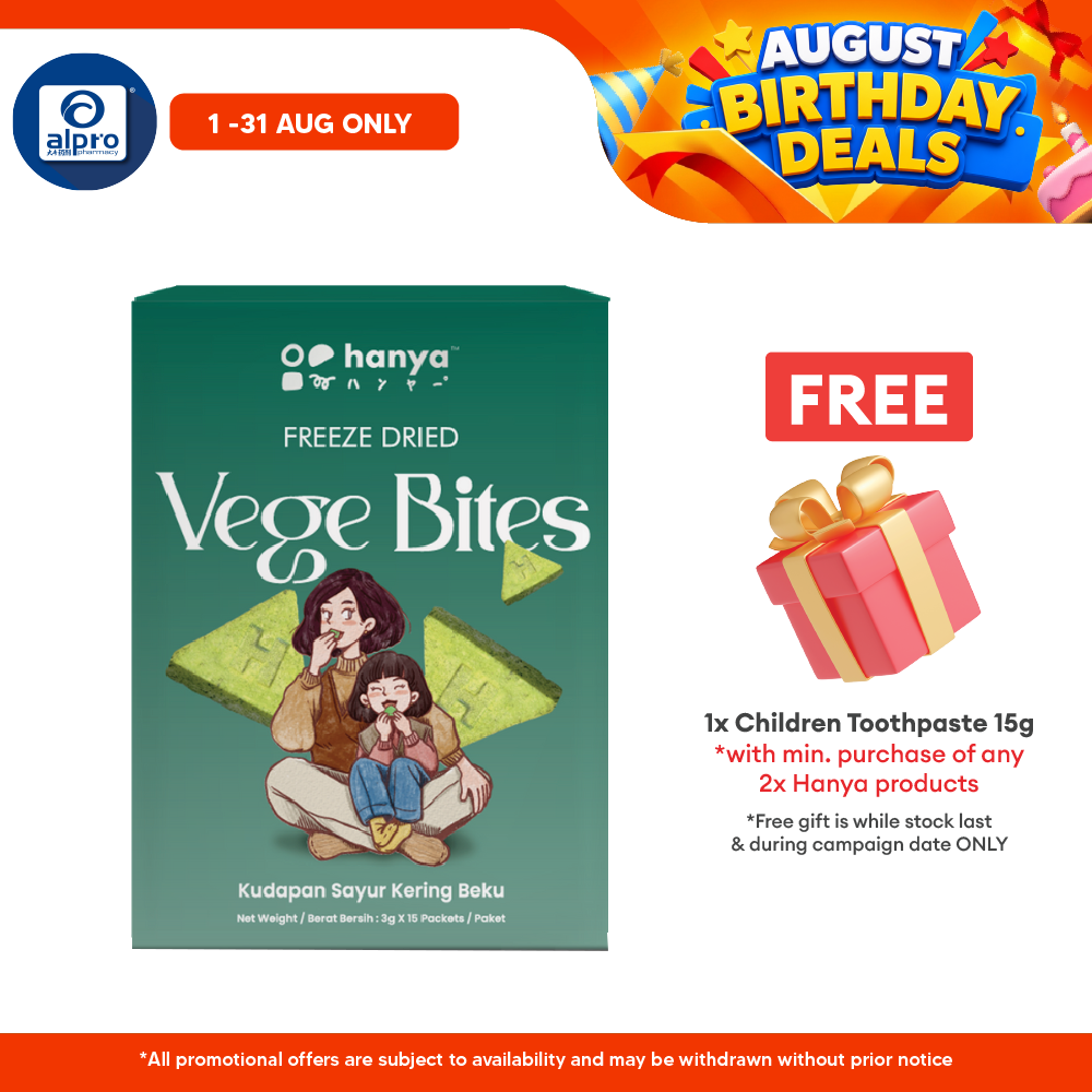 Hanya Freeze-Dried Vege Bites (3g X 15s) | Vegetables & Fruits Hanya