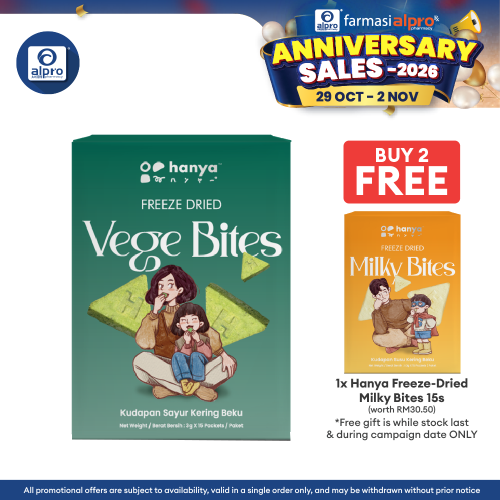 Hanya Freeze-Dried Vege Bites (3g X 15s)