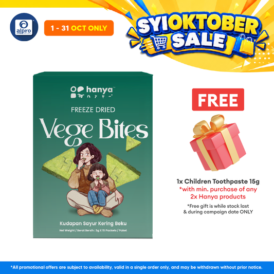 Hanya Freeze-Dried Vege Bites (3g X 15s)