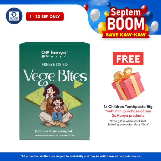 Hanya Freeze-Dried Vege Bites (3g X 15s) Hanya