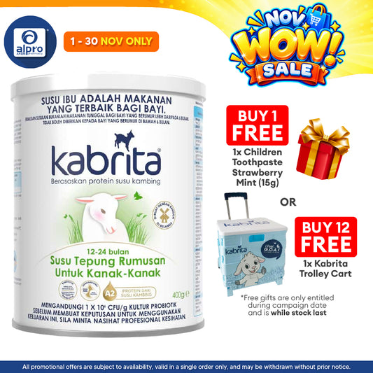 Kabrita Goat's Milk Children Formula (12-24 Months) 400g | Goat’s Milk Protein Based Formula