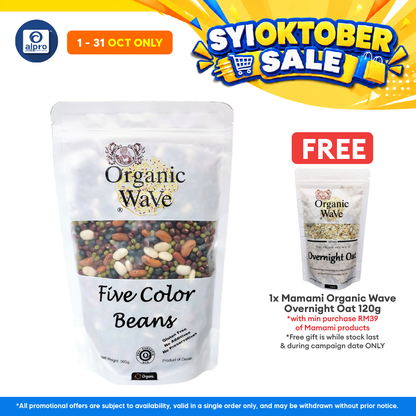 Mamami Organic Wave 5 Color Bean 500g | Healthy Daily Dose of Proteins