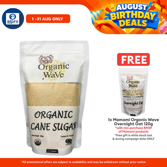 Mamami Organic Wave Cane Sugar 500g | Naturally Gluten Free Mamami