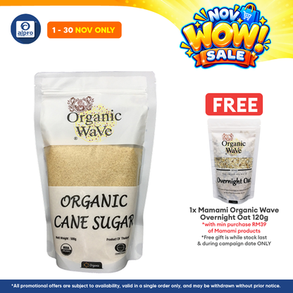 Mamami Organic Wave Cane Sugar 500g | Naturally Gluten Free