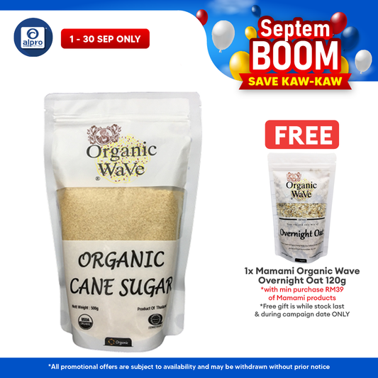 Mamami Organic Wave Cane Sugar 500g | Naturally Gluten Free Mamami