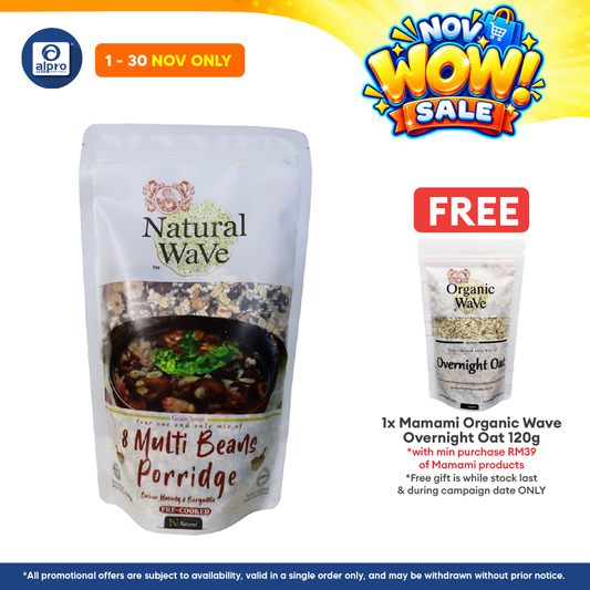 Mamami Natural Wave 8 Multi Beans Porridge 400g | Perfect Balance of Tastes