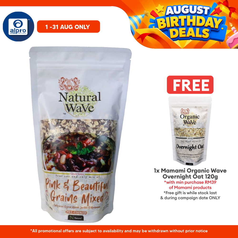 Mamami Natural Wave Pink & Beautiful Grains Mixed 400g | Earthy Richness of Grains Mamami