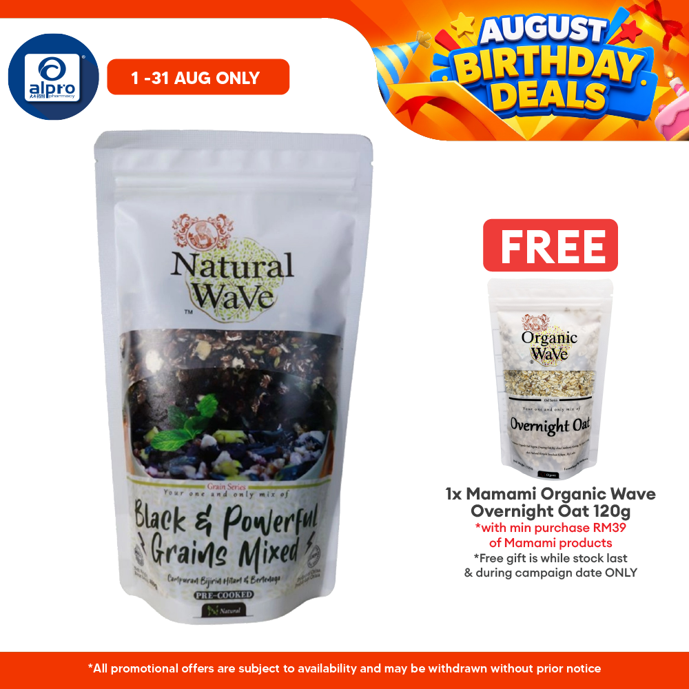 Mamami Natural Wave Black & Powerful Grains Mixed 400g | Powerful Energy Booster Mamami