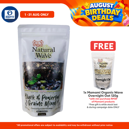 Mamami Natural Wave Black & Powerful Grains Mixed 400g | Powerful Energy Booster Mamami