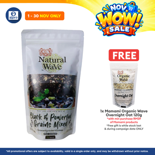 Mamami Natural Wave Black & Powerful Grains Mixed 400g | Powerful Energy Booster