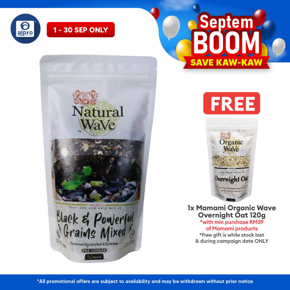 Mamami Natural Wave Black & Powerful Grains Mixed 400g | Powerful Energy Booster Mamami