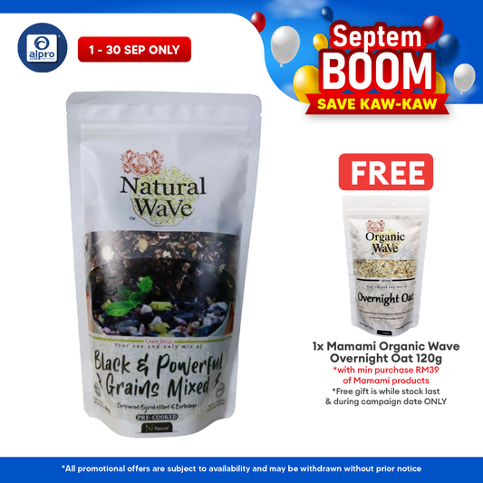 Mamami Natural Wave Black & Powerful Grains Mixed 400g | Powerful Energy Booster Mamami