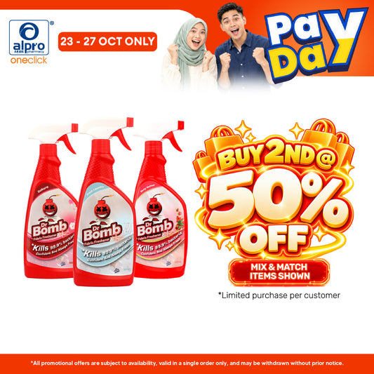 SugarBomb Dr. Bomb Fabric Freshener (Fresh Laundry/ Sakura/ Berry Mellow) 500ml | Eliminates Bad Odor and Bacteria
