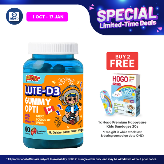 Gummykids Lute-D3 Gummy Opti 60s | Eye Health Support