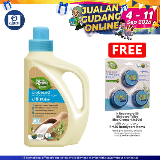 ReadyCare Signature Selection Biobased Laundry Liquid Detergent Whitening 2.1L | Outstanding Natural Whitening ReadyCare