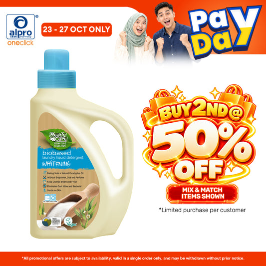 ReadyCare Signature Selection Biobased Laundry Liquid Detergent Whitening 2.1L | Outstanding Natural Whitening