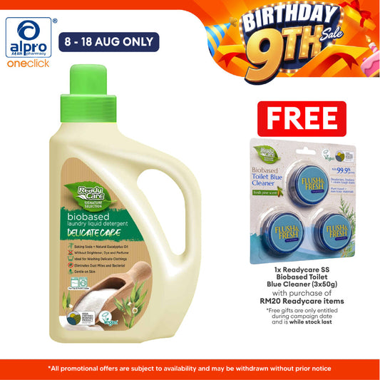 ReadyCare Signature Selection Biobased Laundry Liquid Detergent Delicate Care 2.1L | Outstanding Natural Whitening ReadyCare