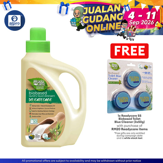 ReadyCare Signature Selection Biobased Laundry Liquid Detergent Delicate Care 2.1L | Outstanding Natural Whitening ReadyCare