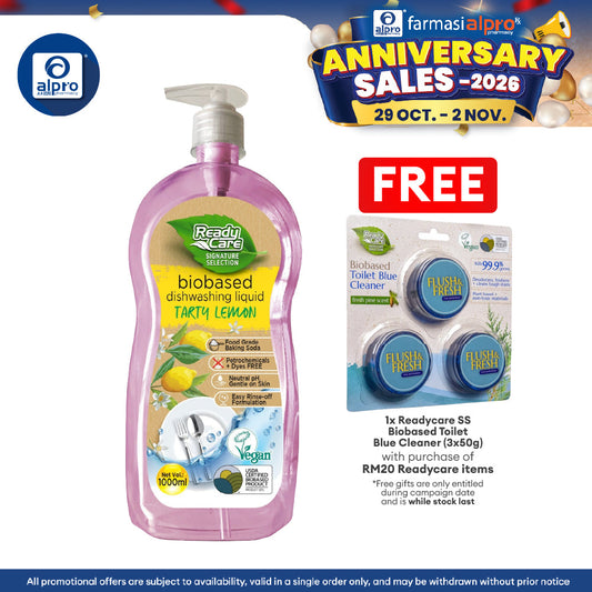 ReadyCare Signature Selection Biobased Dish Wash Liquid Tarty Lemon 1l