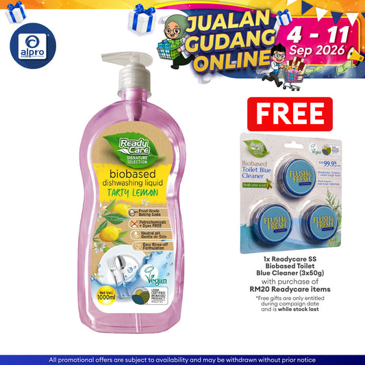 ReadyCare Signature Selection Biobased Dish Wash Liquid Tarty Lemon 1l ReadyCare