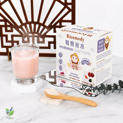 Good Life 360 Ricemedy Mixberries Rice Water 25g × 10s | Berry-Flavoured Rice & Multinutrient Drink Good Life 360