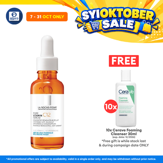 La Roche-Posay Pure Vitamin C12 Serum 30ml | Improves Skin Radiance